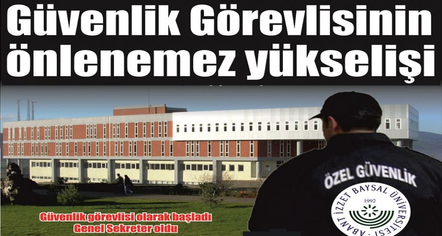 Güvenlik Görevlisinin önlenemez yükselişi