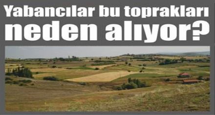 Yabancılar bu toprakları neden alıyor?