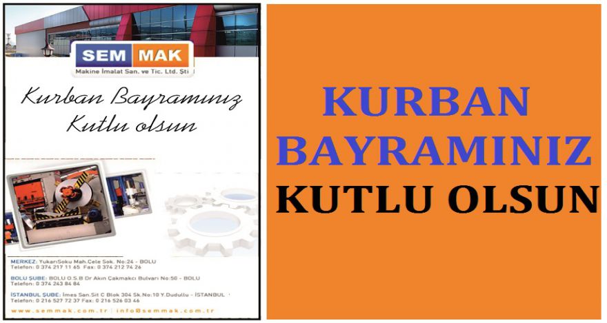 KURBAN BAYRAMINIZ KUTLU OLSUN
