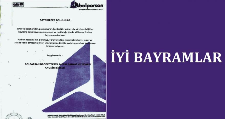 SAYGI DEĞER BOLULULAR;