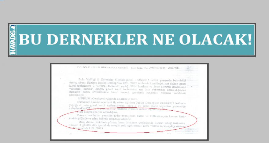 Bu dernekler ne olacak