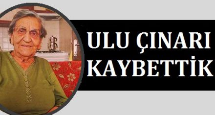 ULU ÇINARI KAYBETTİK