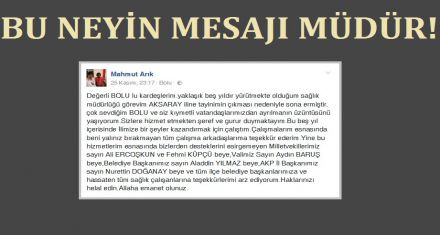 BU NASIL MESAJ MÜDÜR!