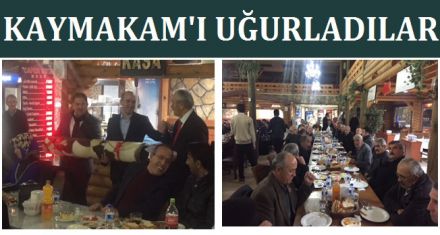 Dörtdivan Kaymakamını uğurladı