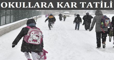 OKULLARA KAR TATİLİ 