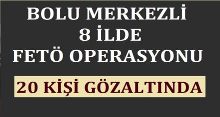 20 KİŞİ GÖZALTINA ALINDI 