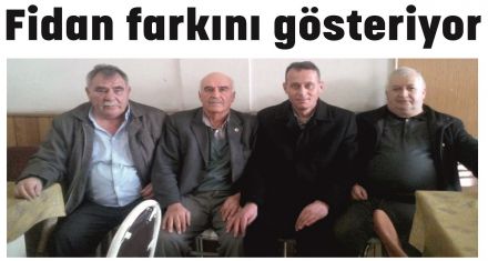 Fidan farkını gösteriyor
