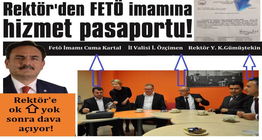 Rektör den FETÖ imamına hizmet pasaportu!