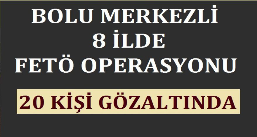 20 KİŞİ GÖZALTINA ALINDI