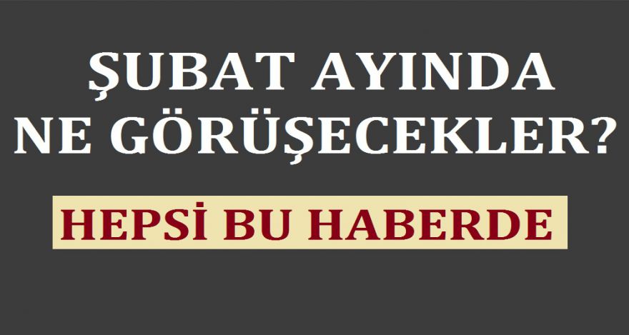 ŞUBAT AYINDA NE YAPACAKLAR!