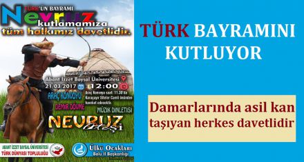 TÜRK BAYRAMINI KUTLUYOR 