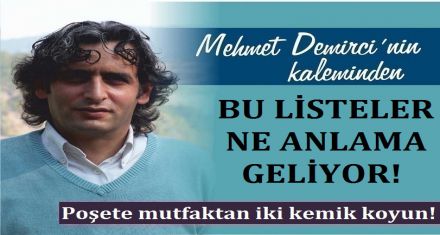 O LİSTELER NE ANLAMA GELİYOR!