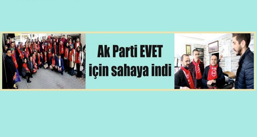 Ak Parti EVET için sahaya indi