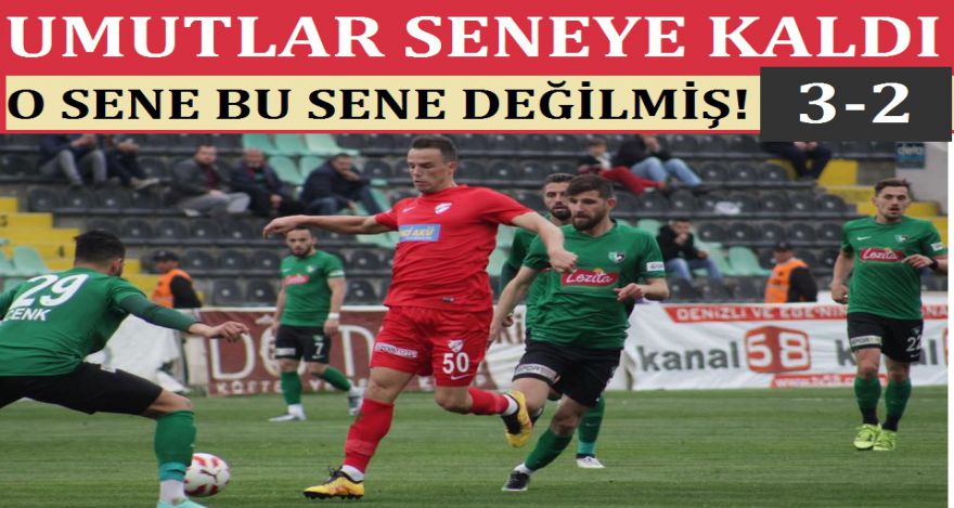 O SENE BU SENE DEĞİL