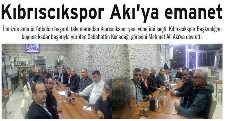 Kıbrıscıkspor Akı'ya emanet