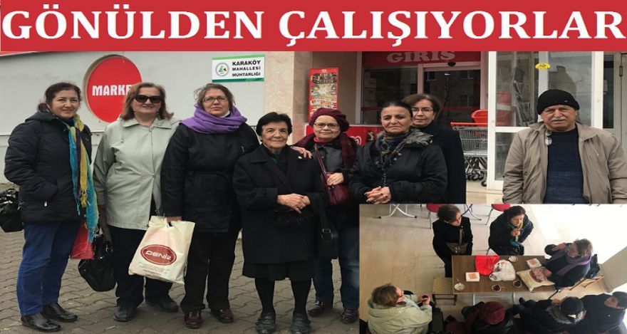 GÖNÜLLÜ OLARAK ÇALIŞIYORLAR