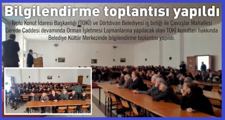Bilgilendirme toplantısı yapıldı