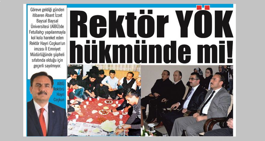 Rektör YÖK hükmünde mi!