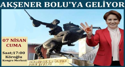 AKŞENER BOLU'YA GELİYOR