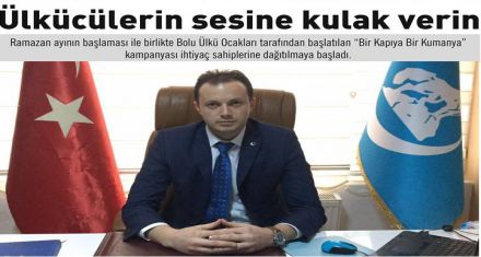 Ülkücülerin sesine kulak verin 