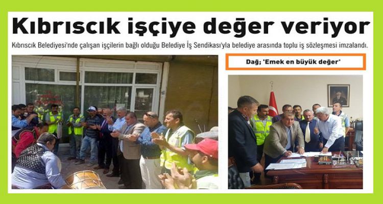 Kıbrıscık işçiye değer veriyor