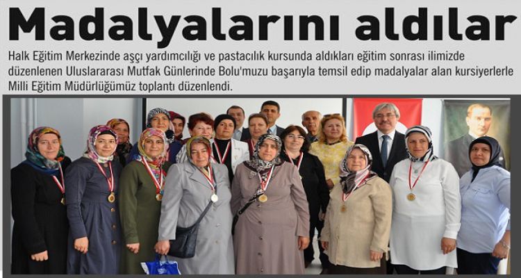 Madalyalarını aldılar