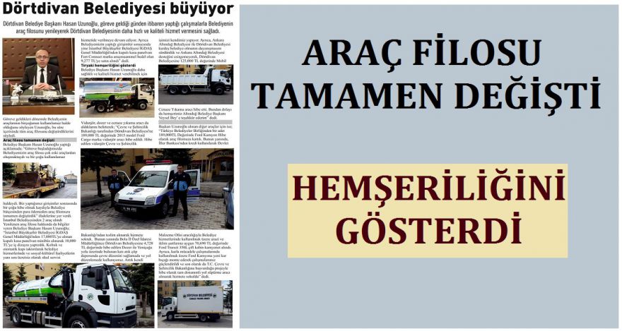 Dörtdivan Belediyesi büyüyor