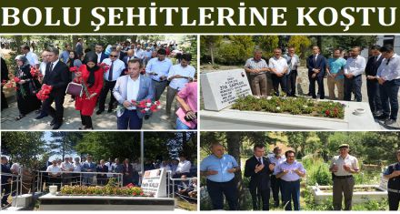 BOLU ŞEHİTLERİNE KOŞTU