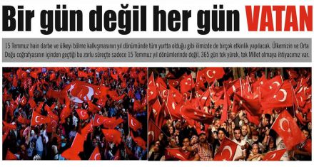 Bir gün değil her gün VATAN