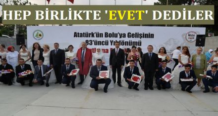 AYNI GÜN ‘EVET' DEDİLER 