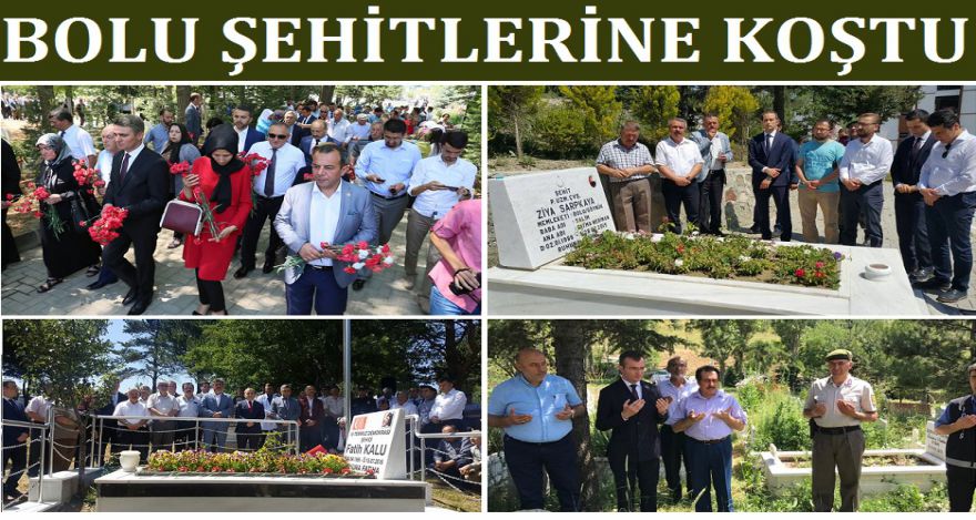 BOLU ŞEHİTLERİNE KOŞTU