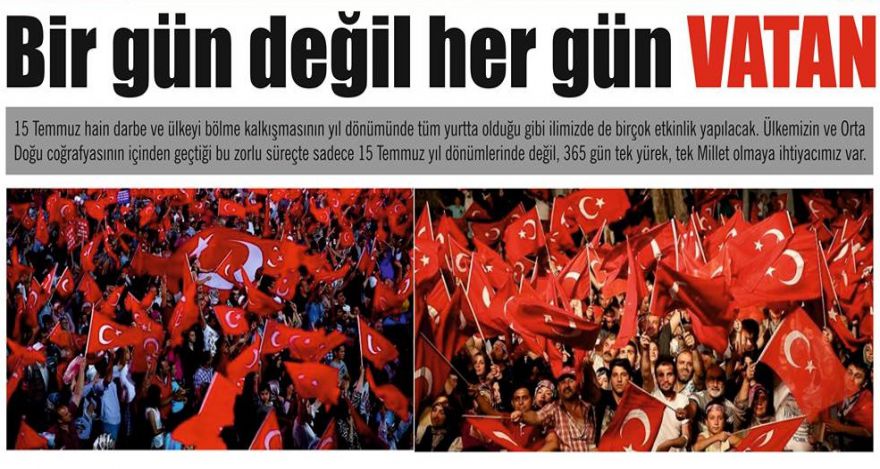 Bir gün değil her gün VATAN