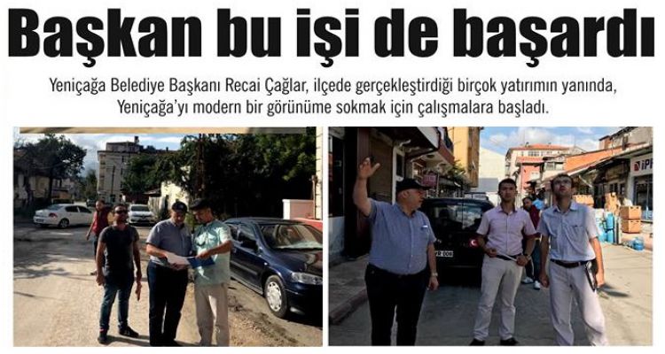 Başkan bu işi de başardı