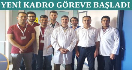 YENİ KADRO GÖREVE BAŞLADI 