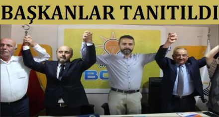 YENİ BAŞKANLAR TANITILDI 