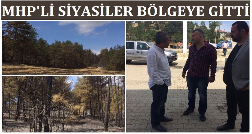 MHP'Lİ SİYASİLER BÖLGEYE GİTTİ
