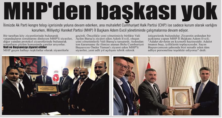 MHP'den başkası yok