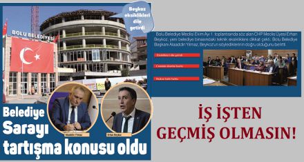 Belediye Sarayı tartışma konusu oldu  