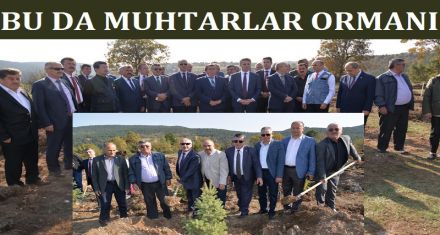MUHTARLAR HATIRA ORMANI OLUŞTURULDU
