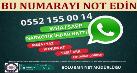 BU NUMARAYI NOT EDİN