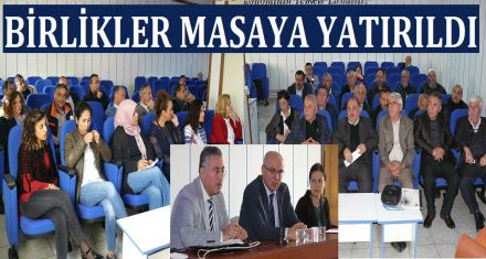 BİRLİKLER MASAYA YATIRILDI 
