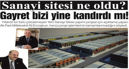 Sanayi sitesi ne oldu?
