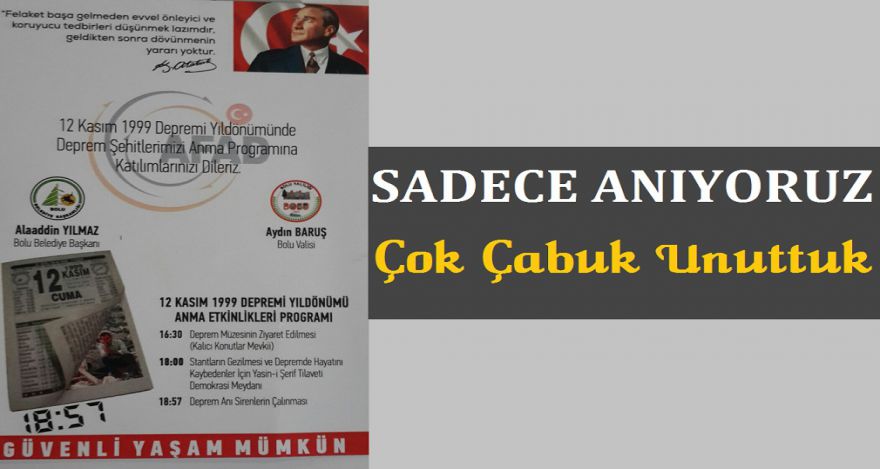 SADECE ANIYORUZ