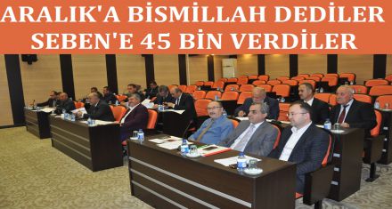 ARALIK'A BİSMİLLAH DEDİLER SEBEN'E 45 BİN VERDİLER 