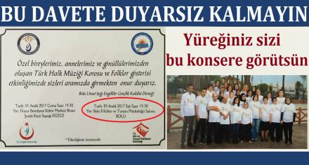 BU DAVETE DUYARSIZ KALMAYIN