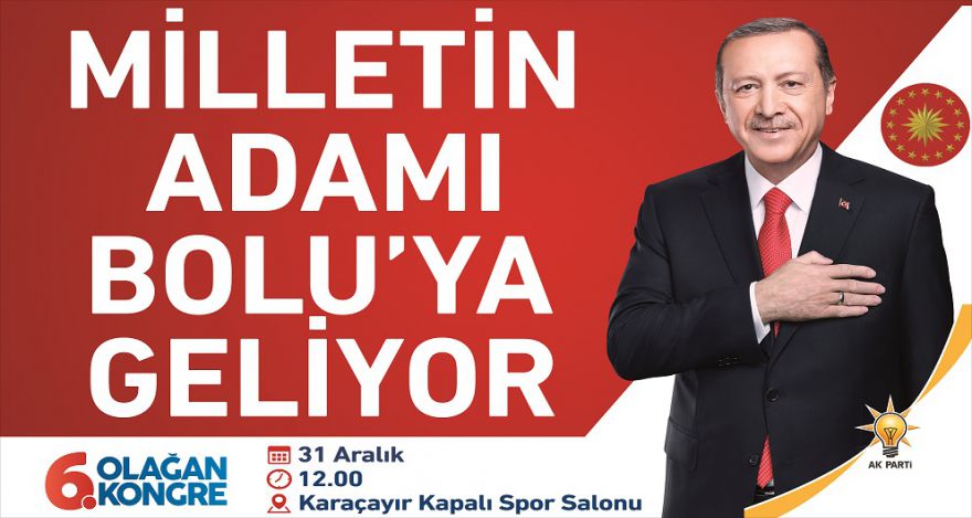 CUMHURBAŞKANI BOLU'YA GELİYOR