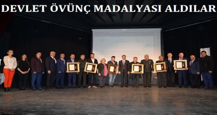 DEVLET ÖVÜNÇ MADALYASI ALDILAR