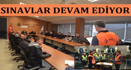 SINAVLAR DEVAM EDİYOR