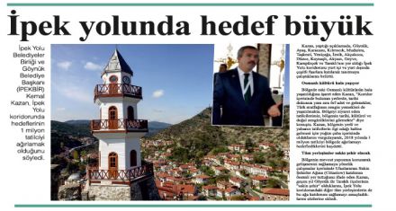 İpek yolunda hedef büyük 