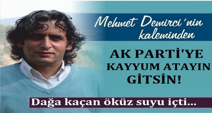 AK PARTİ'YE KAYYUM ATAYIN GİTSİN!